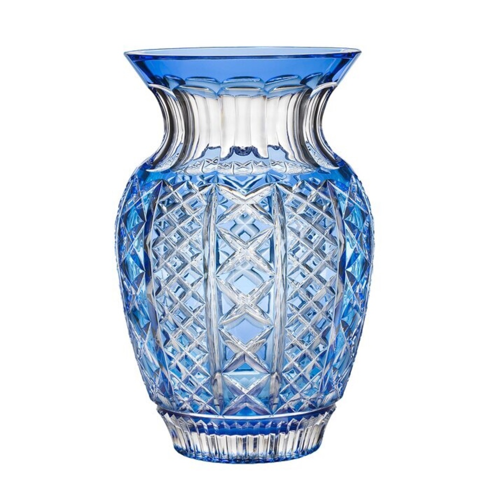 Waterford Fleurology 12” Molly Blue Bouquet Vase